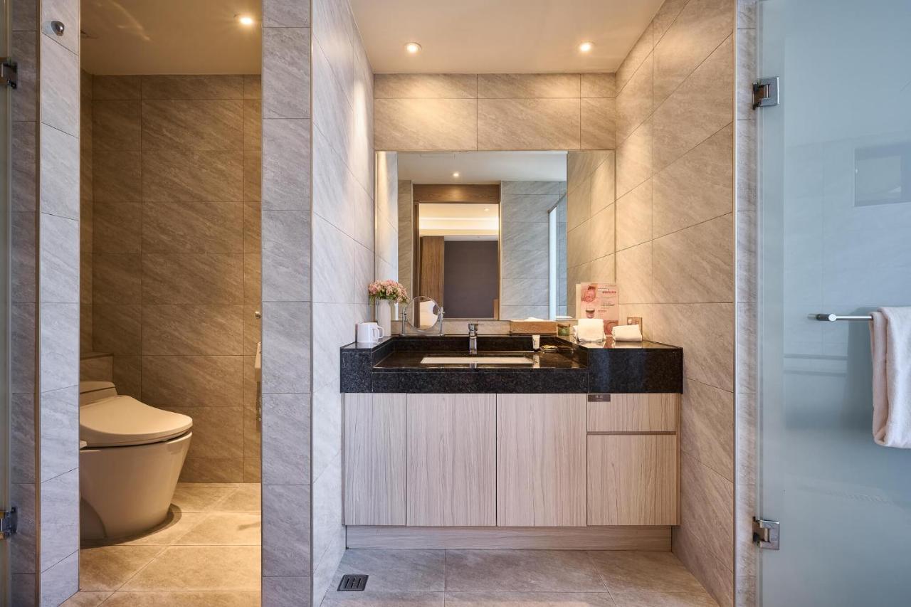 คังเยว่ ฮอต สปริง รีสอร์ต Hotel หลัวตง ภายนอก รูปภาพ Bathroom